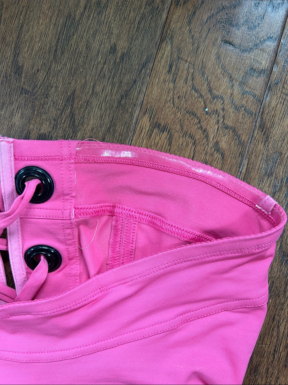 Eres Nikko Mila Lace-Up Bandeau Bathing Suit BRIGHT PINK Great Condition - Picture 16 of 16